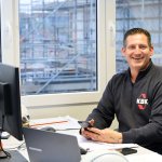 Werkvoorbereider in de keet van KBK bouwgroep