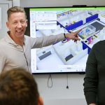 Medewerker Bas en Dylan tijdens een BIM overleg bij KBK bouwgroep